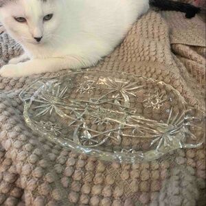 Anchor Hocking Star of David Relish Dish